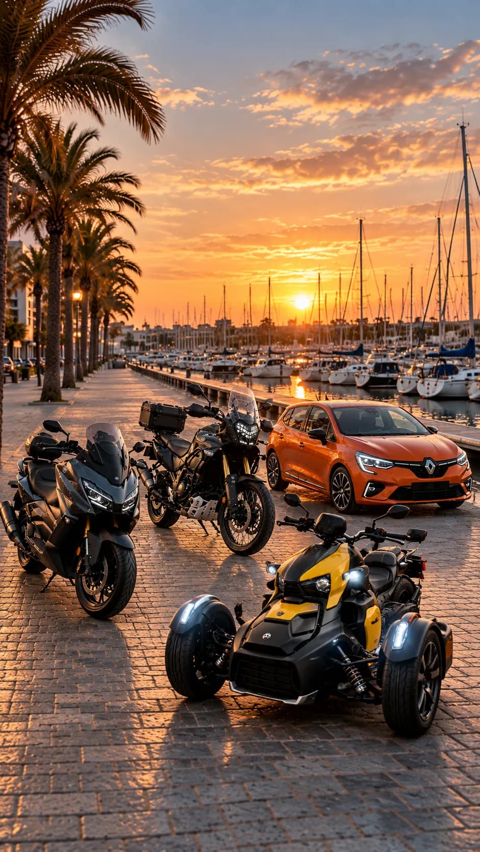 La flotte Urban Prestige : voitures, utilitaires, motos et maxi-scooters
